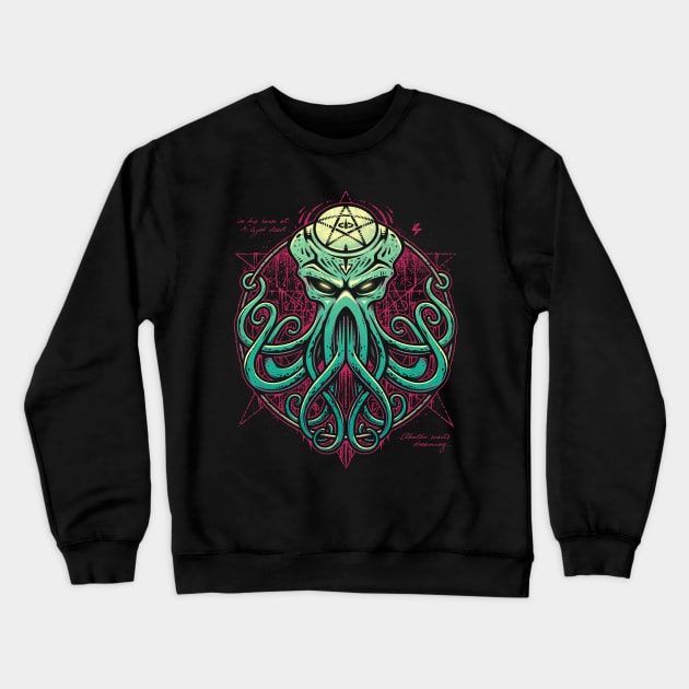 Cthulhu Awakens Crewneck Sweatshirt by StudioM6